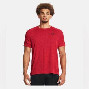Under Armour Men's Size Large Coral Red Tech Textured Performance T-Shirt